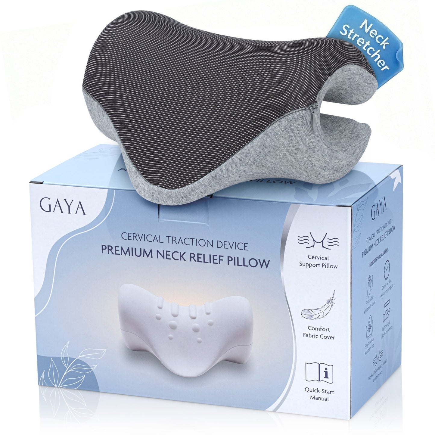 GAYA Cervical Traction Neck Stretcher with Removable Sleeve