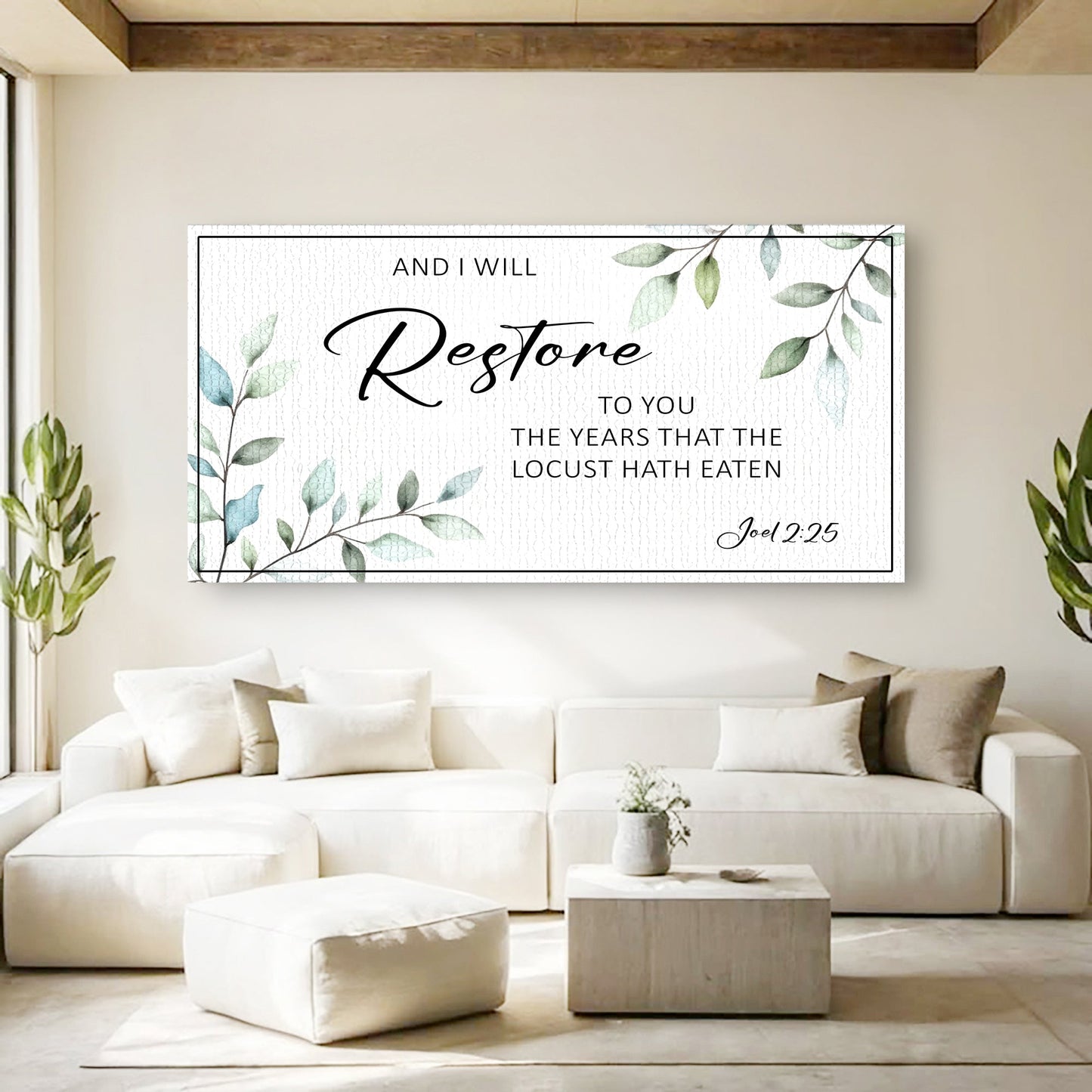 And I Will Restore To You - Joel 2:25 Faith Sign