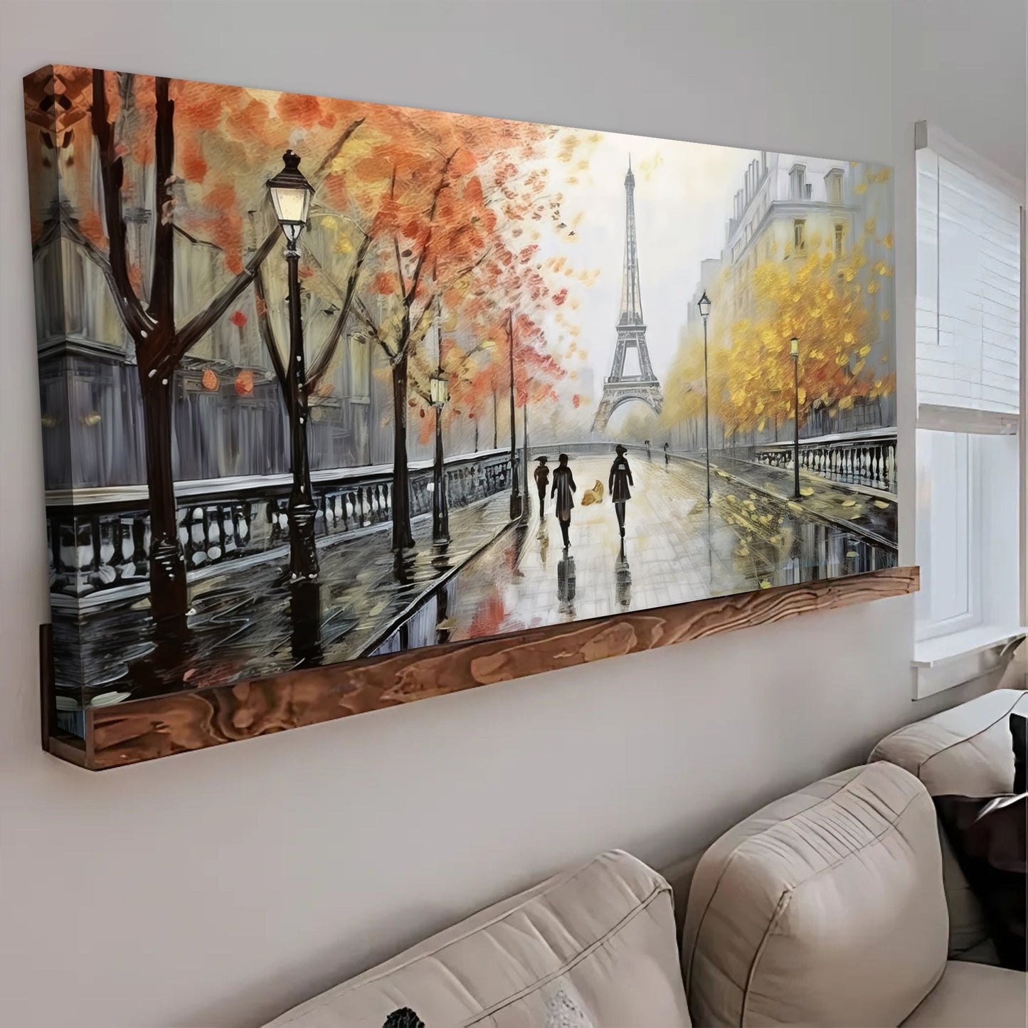 Parisian Rain Cityscape Wall Art