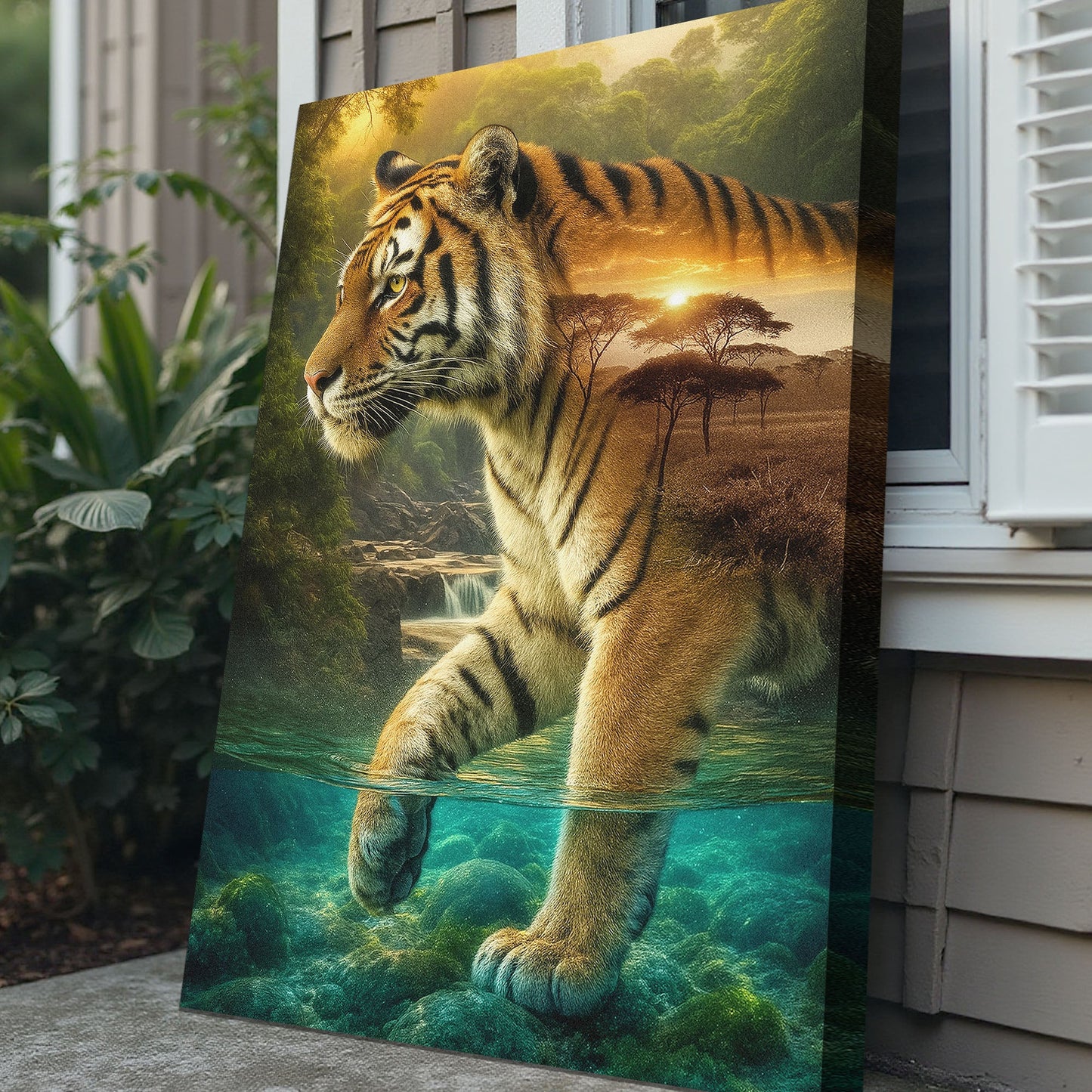Tiger's Allegory Wall Art