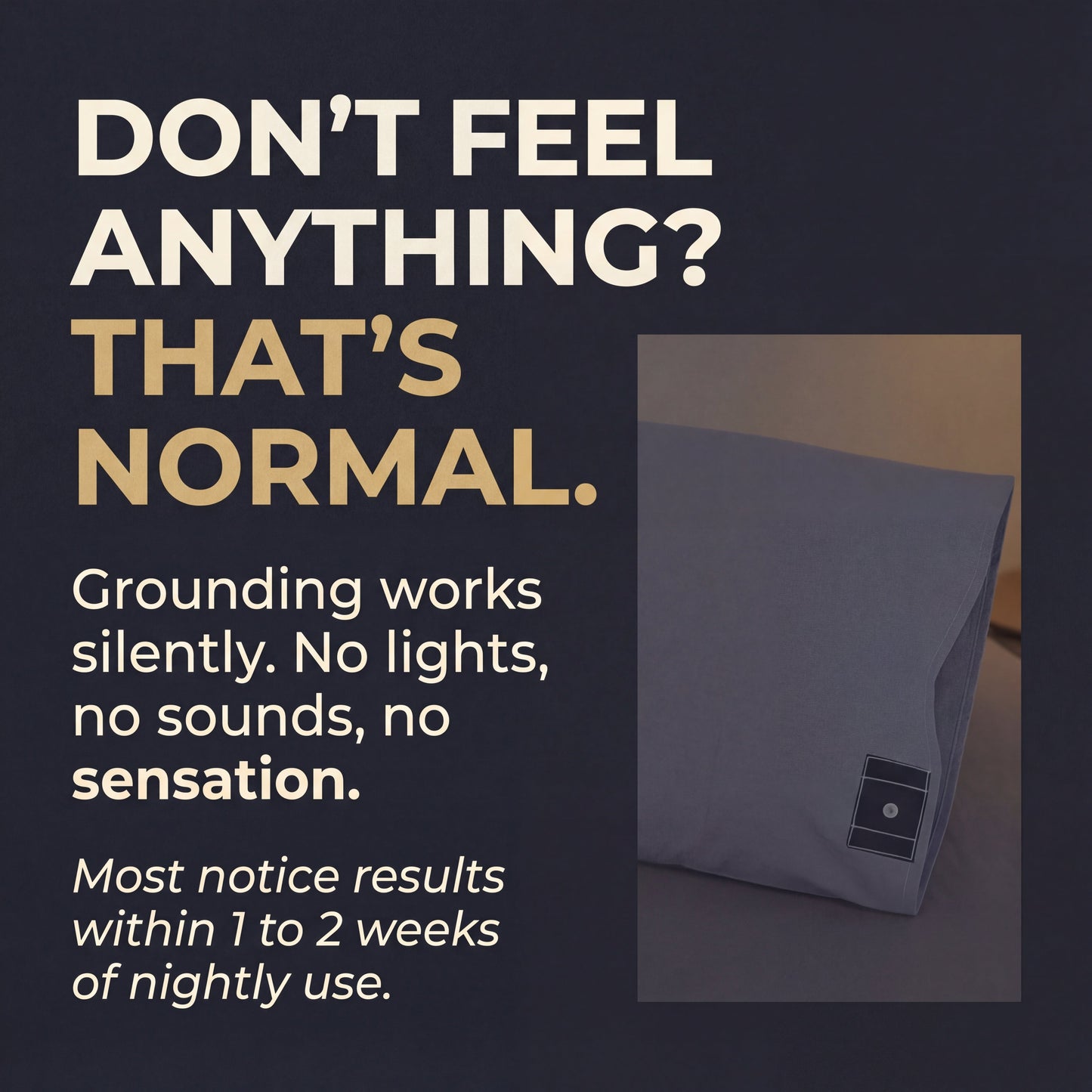 GAYA™ Grounding Pillow Case - Gray