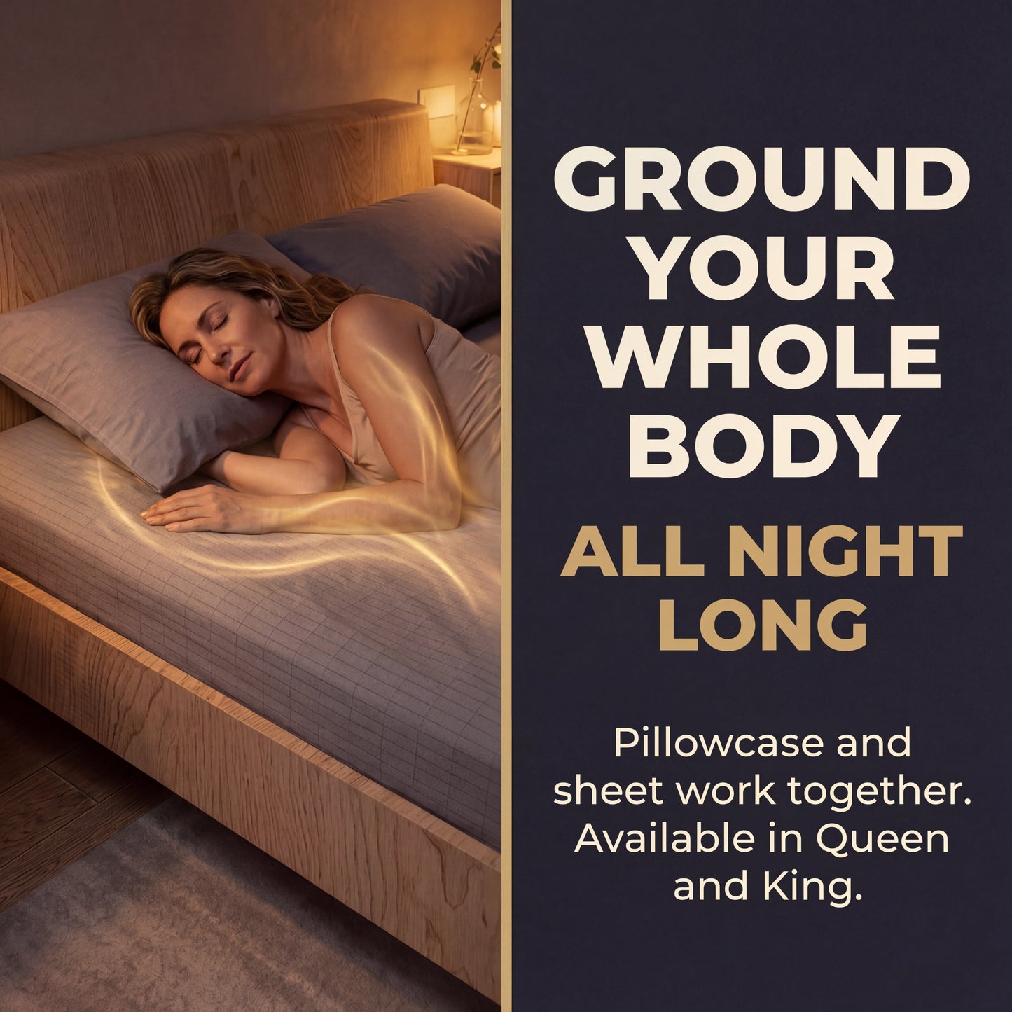 GAYA™ Grounding Pillow Case - Gray
