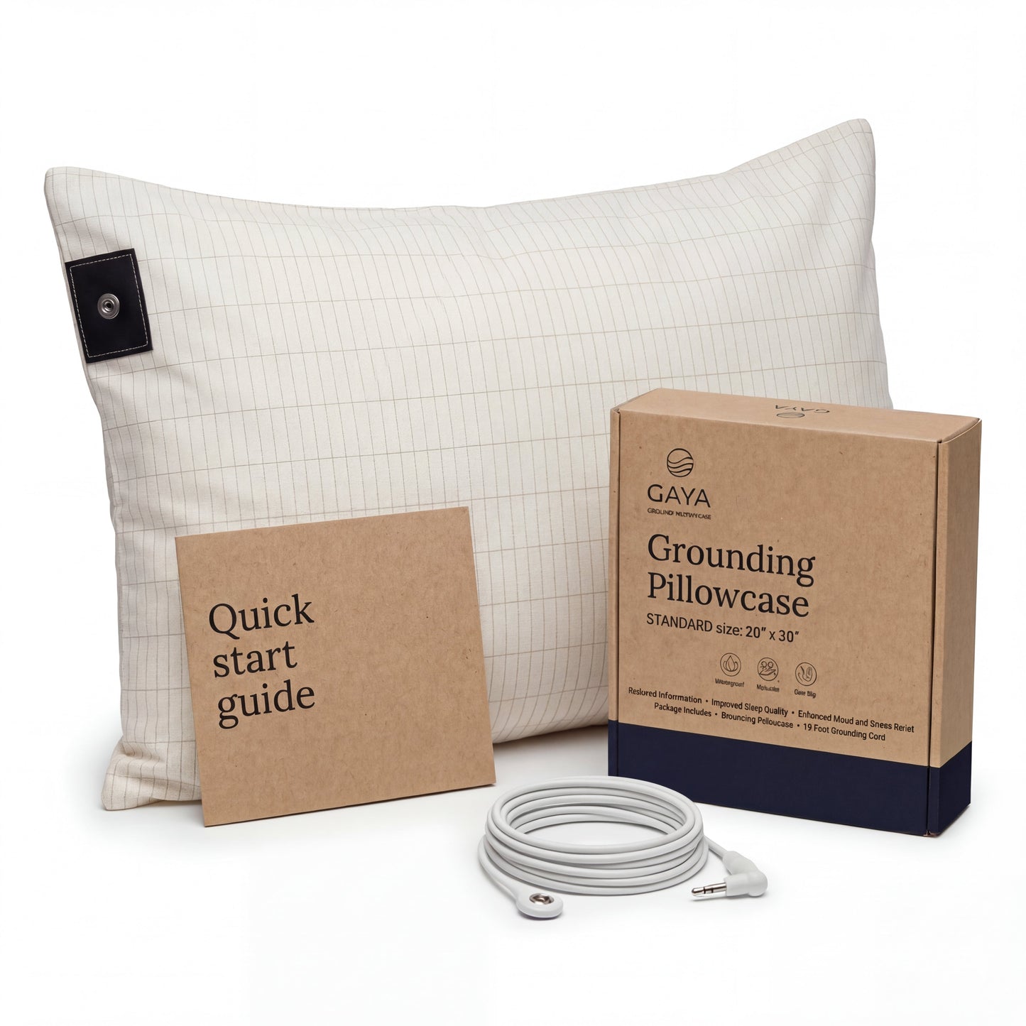 GAYA™ Grounding Pillow Case - Off White