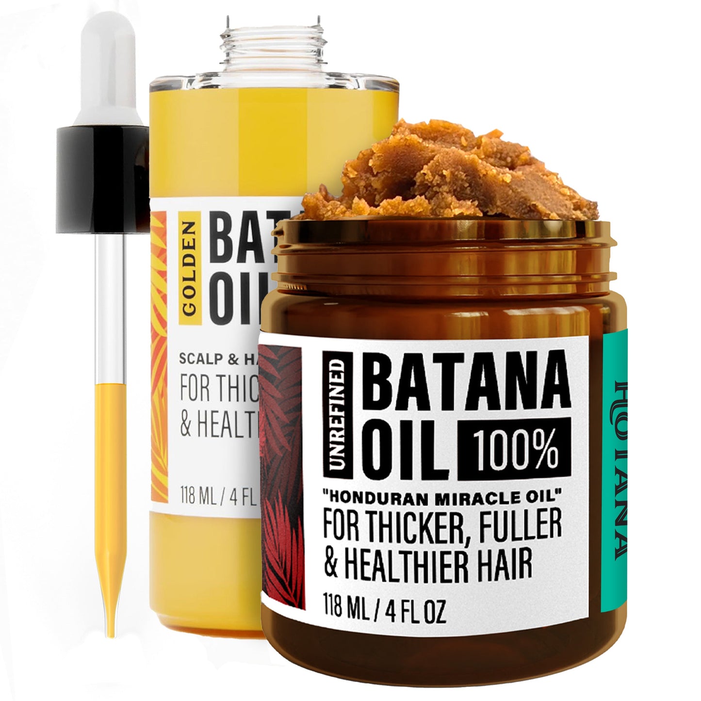 Unrefined & Golden Batana Oil Duo