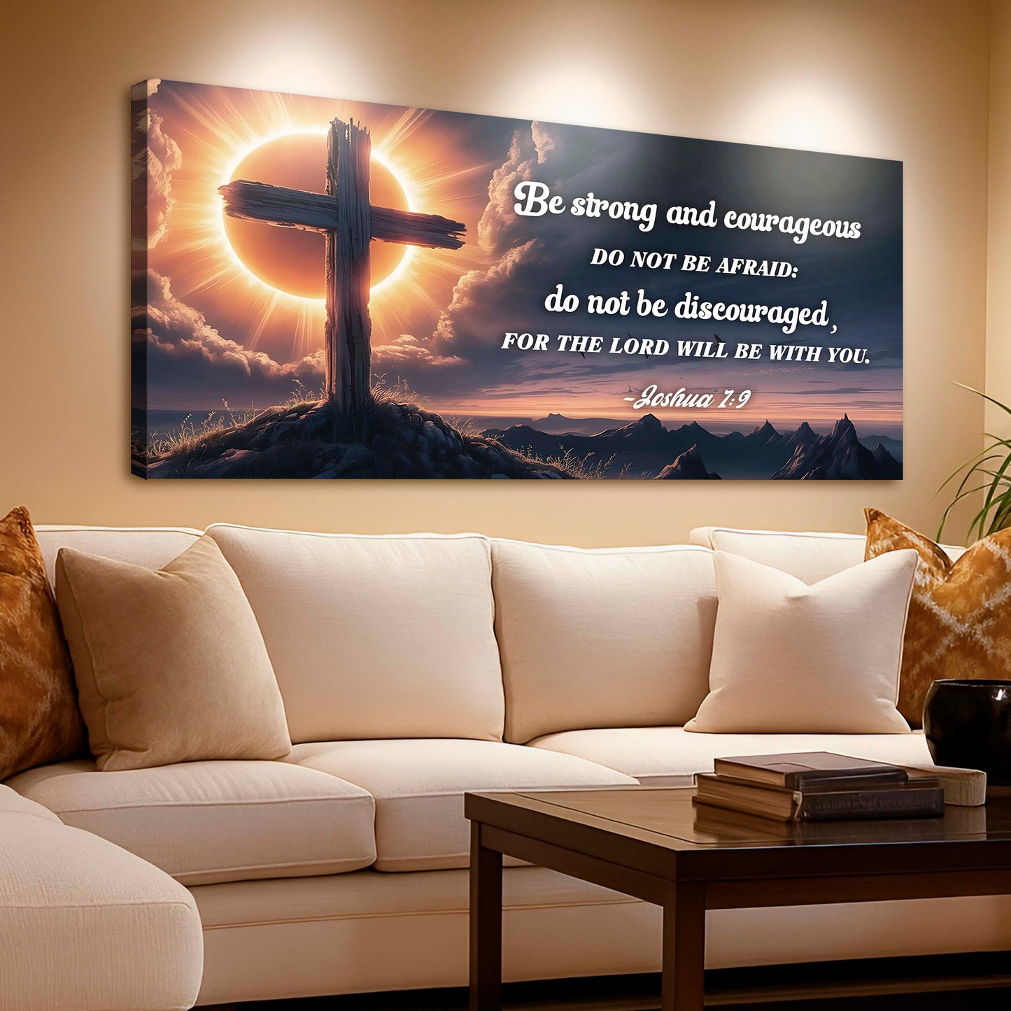 Joshua 1:9 - The Lord Will Be With You Faith Sign