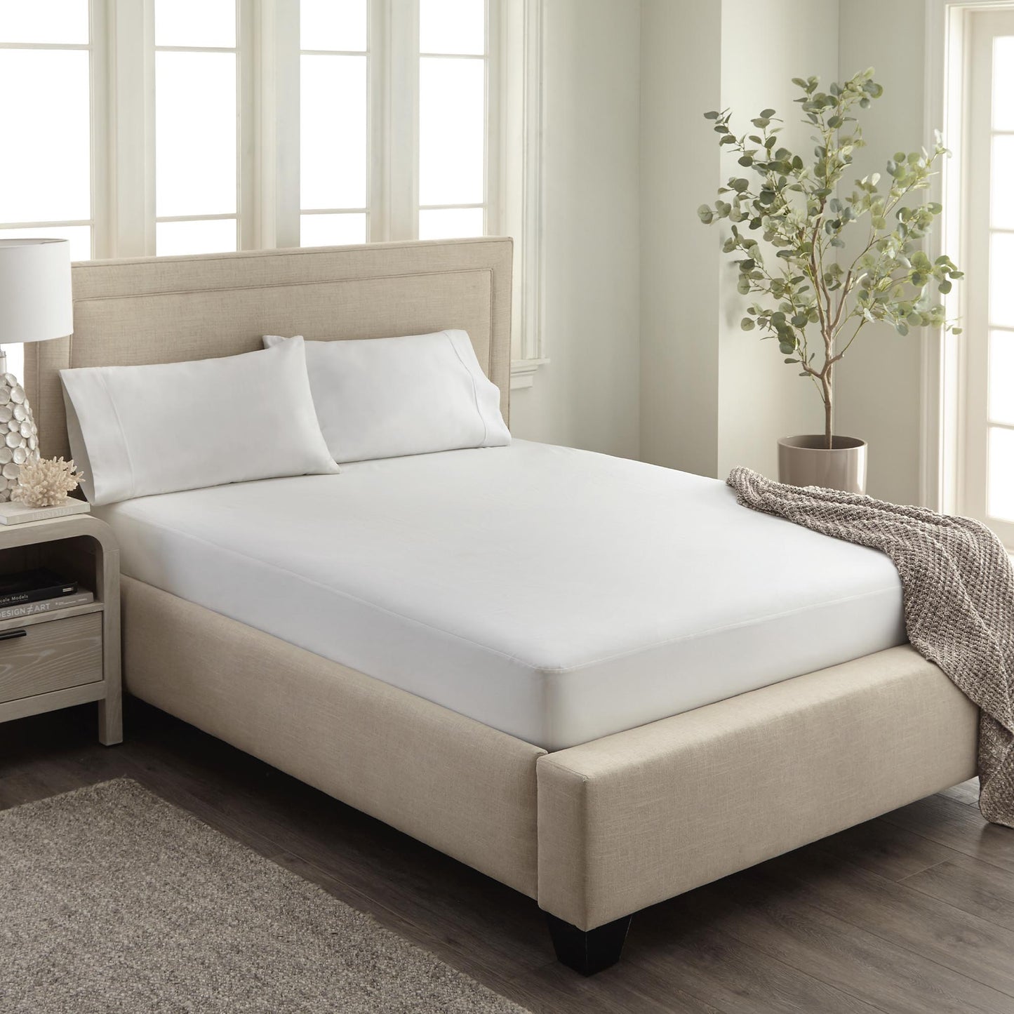 Organic Waterproof Pique Knit Mattress Cover