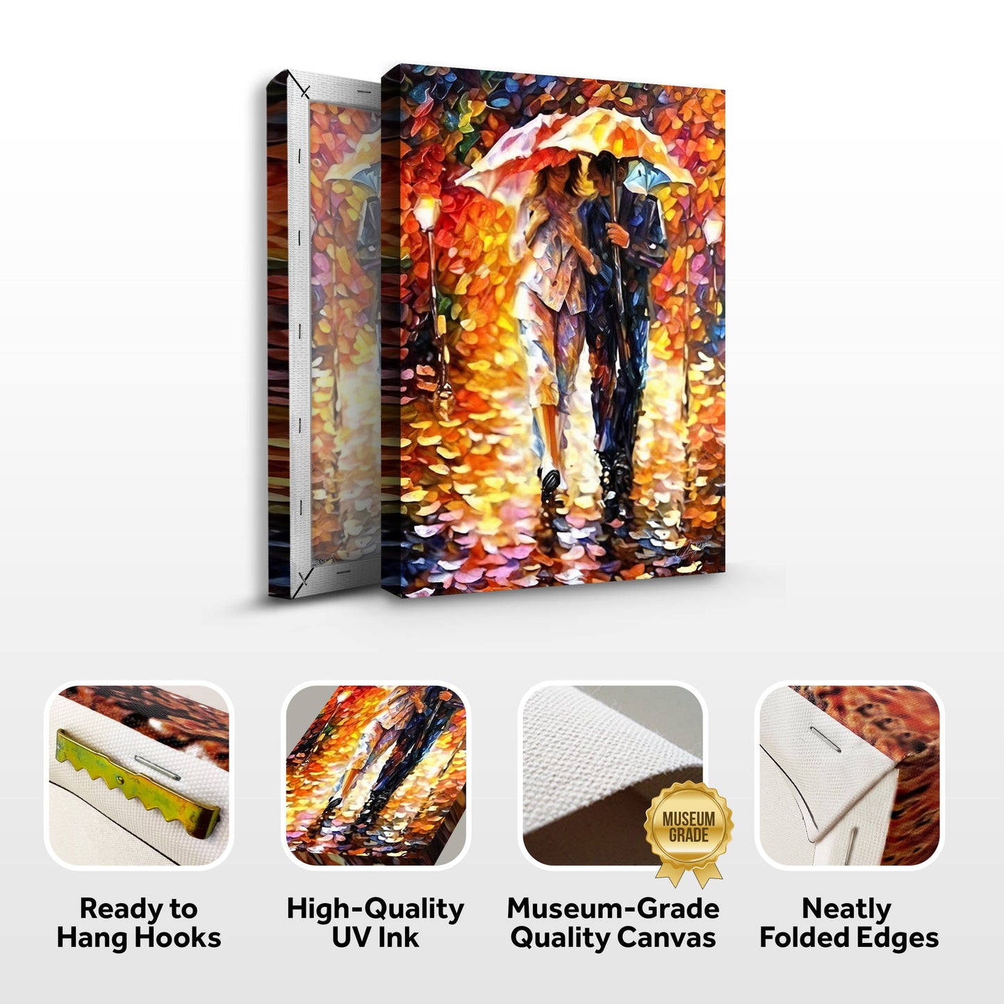 Canvas Print: "Rainy Romance"