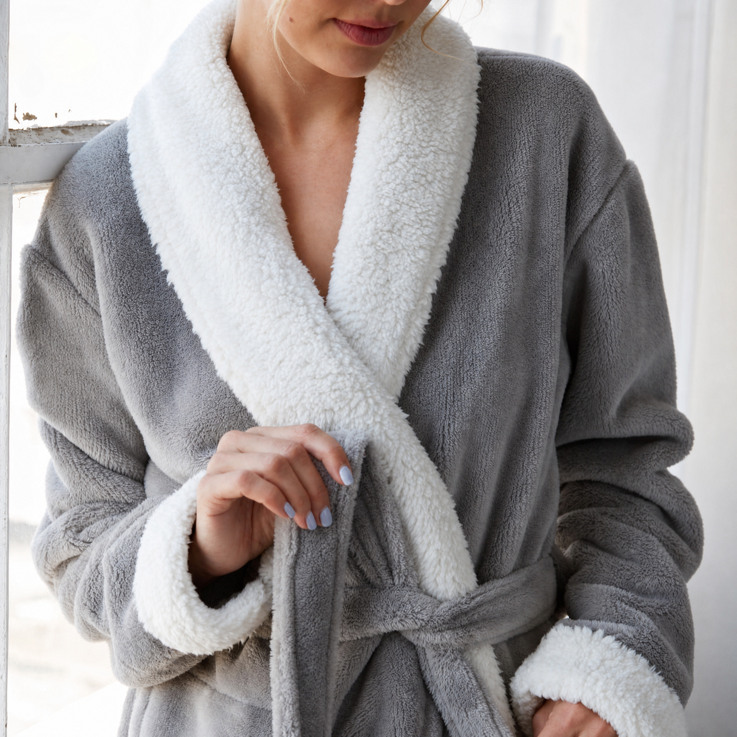 Cloud Soft Sherpa Fleece Robe