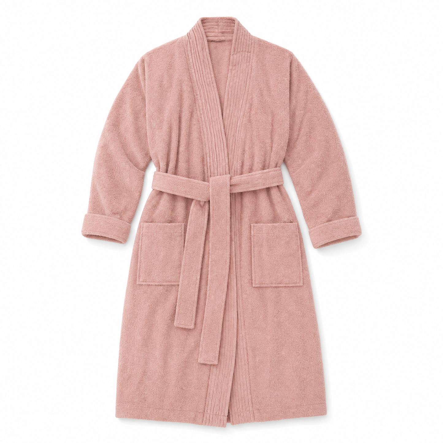 Turkish Cotton Terry Cloth Pleated Bathrobe