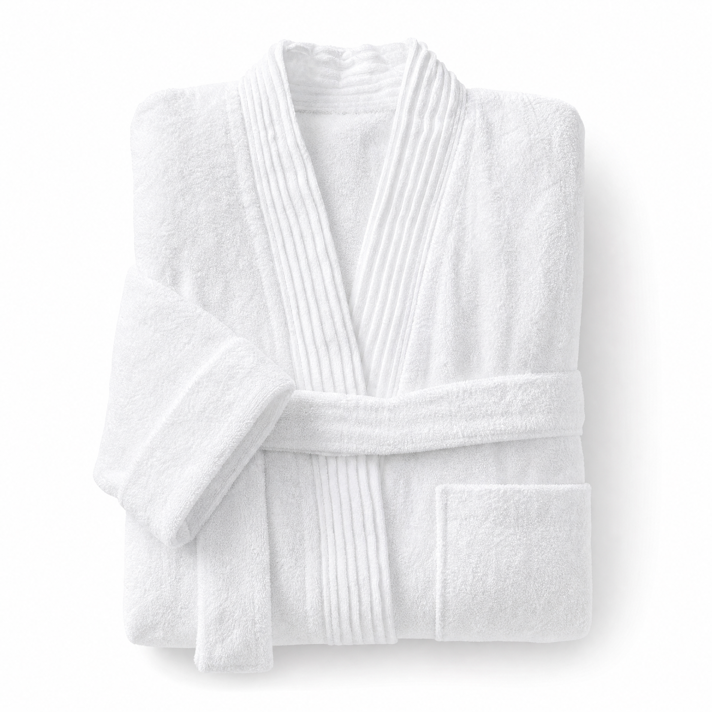 Turkish Cotton Terry Cloth Pleated Bathrobe